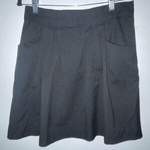 Gap Stretch Black Ruched Ribbon-Trimmed Waist Skirt with Pockets‎ Size 4